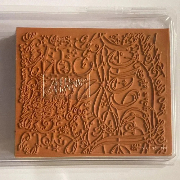 Holiday Print Stampin Up 2003 Rubber Stamp - Hope Peace Heartfelt Christmas 629 - Picture 3 of 13